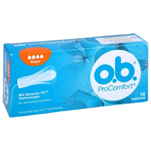 O.B. Tampons Procomfort supe, 16 St Tampon Produktbild