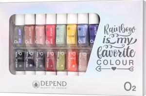 O2 Nail polish 15 pack Gift Box - Depend produkt bild