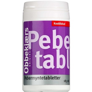 Obbekjærs Pebermynte - 185 tabl. produktbillede