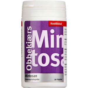 Obbekjærs Mintosan Pebermyntekapsler   90 kapsler produktbillede