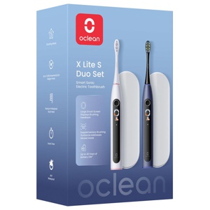 Oclean Elektrisk Tandborste X Lite S Duo Set Mörkblå+Grå produkt bild