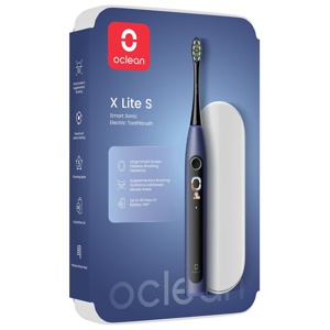 Oclean X Lite Set elektrisk tandborste, Mörkblå produkt bild