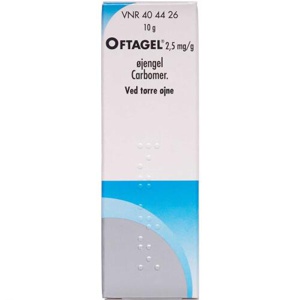 Oftagel Øjengel 2,5 mg/g - 10 g produktbillede