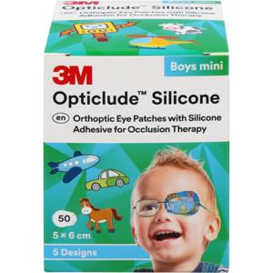 Ögonförband Opticlude Silicone - 50x60mm mini pojkmotiv - 50 st produkt bild