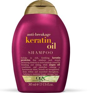 OGX Anti-Breakage Keratin Oil Shampoo 385 ml produkt bild
