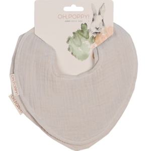 Oh, Poppy! Juno Drool Bibs Linen Beige 2 st produkt bild