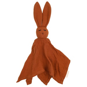 Oh, Poppy! Leia The Bunny Muslin Comfort Blanket Warm Rust produkt bild