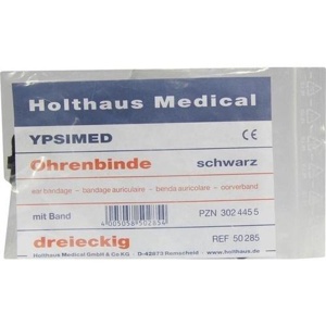 OHRENBINDE mit Band schwarz lang Produktbild