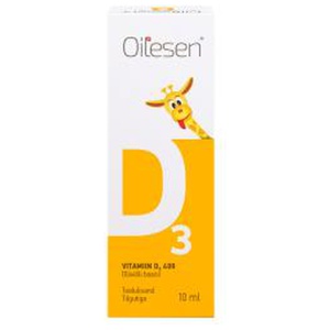 Oilesen Vitamiin D3 tilgad 400 10 ml toote pilt