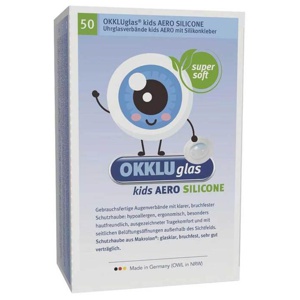 Okkluglas kids Aero Silicone Uhrglasv.Silikonkleb., 50 St Verband Produktbild