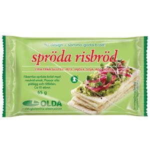 Olda Spröda risbröd 65 g produkt bild