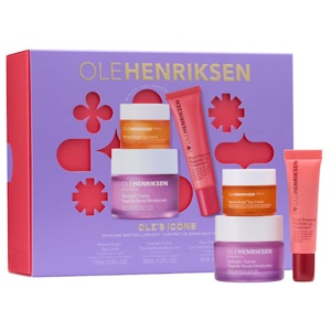 Olehenriksen - Pout, Strenght + Banana Bright+ Eye Creme - Gift Set - Holiday 2026 Core Heroes Set - For Women produktbillede