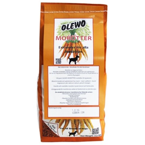 Olewo Morotpellets Hund - 1 kg produkt bild