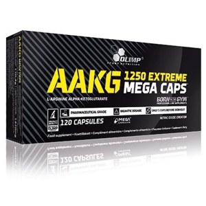 AAKG 1250 Extreme Mega Caps L-Arginin Kapslar 120 st produkt bild