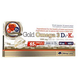 Olimplabs gold omega-3+d3+k2 kapslid n30 toote pilt