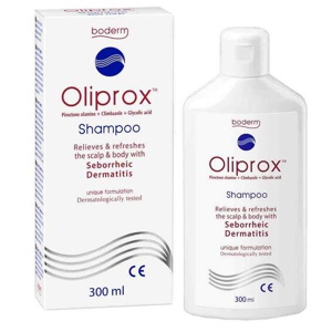 Oliprox Shampoo bei seborrhoischer Dermatitis und Schuppen, 300 ml Shampoo Produktbild