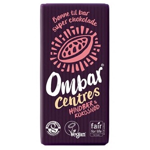 Ombar Bar Økologisk 70 g   Hindbær & Kokosnød produktbillede