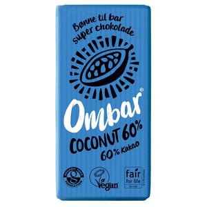 Ombar Kokosnød Bar 60% Ø - 35 g. produktbillede
