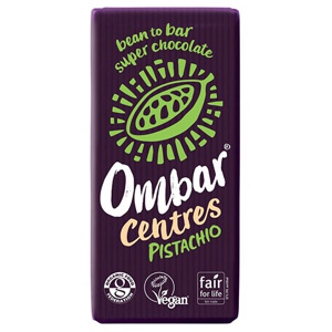 Ombar Pistacie raw chokolade Ø 70 g produktbillede