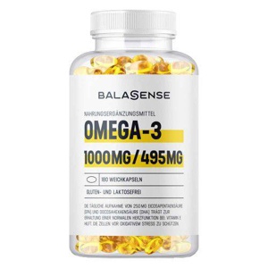 Omega 3 1000 mg / 495 mg Balasense mit Vitamin E, 180 St Weichkapseln Produktbild