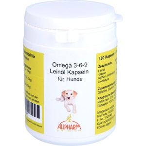 OMEGA-3-6-9 Leinöl Kapseln f.Hunde Produktbild