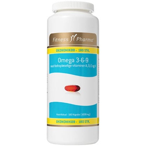 Fitness Pharma Omega 3-6-9 m/ADEK vit ØKO (180 stk) produktbillede