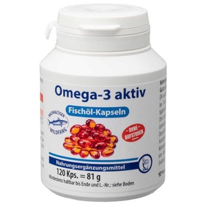 Omega-3 aktiv Fischöl Kapseln, 120 St Weichkapseln Produktbild