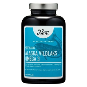 Nani Omega 3 alaska vildlaks 180 kap. produktbillede