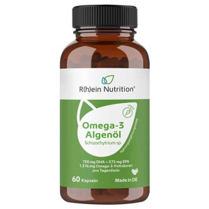 Omega-3 Algenöl mit DHA + EPA hochdosiert & vegan Kapseln, 60 St Kapseln Produktbild