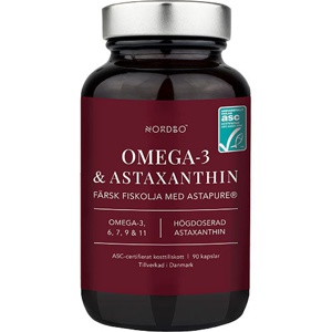 Nordbo Omega-3 & Astaxanthin 90 kapsler produktbillede