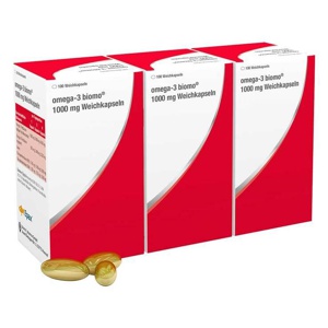 omega-3 biomo 1000 mg 300 St Weichkapseln Produktbild