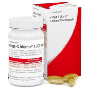OMEGA-3 BIOMO 1000 mg Weichkapseln Produktbild