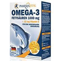 OMEGA-3 FETTSÄUREN 1000 mg+12 mg Vit.E Kapseln Produktbild