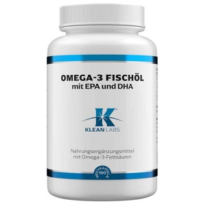 Omega-3 Fischöl 1200 mg mit EPA und DHA Klean Labs, 100 St Weichkapseln Produktbild