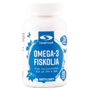 Omega-3 Fiskeolie 120 kapsler produktbillede