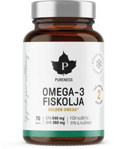 Omega-3 Fiskolja 70 kapslar produkt bild