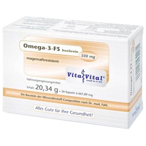 OMEGA-3 FS hochrein magensaftresistente Kapseln Produktbild
