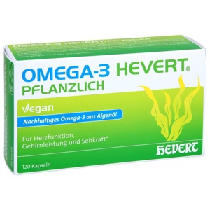 OMEGA-3 HEVERT PFLANZLICH 120 St Weichkapseln Produktbild