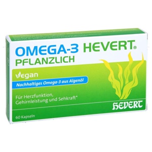 OMEGA-3 HEVERT PFLANZLICH 60 St Weichkapseln Produktbild