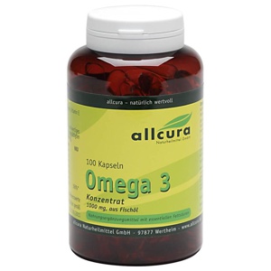OMEGA-3 KONZENTRAT aus Fischöl 1000 mg Kapseln Produktbild