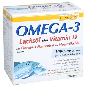 OMEGA-3 LACHSÖL plus Vit.D plus Omega-3 Konz.Kps. Produktbild