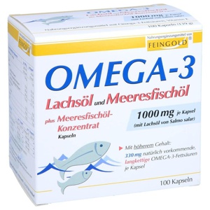 OMEGA-3 LACHSÖL und Meeresfischöl Kapseln Produktbild