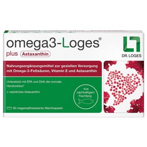 omega 3-Loges plus Astaxanthin 60 St Kapseln Produktbild