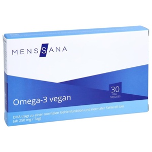 OMEGA 3 VEGAN MENSSANA 30 St Kaudragees Produktbild