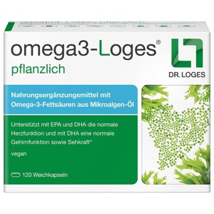 omega3-Loges pflanzlich 120 St Kapseln Produktbild
