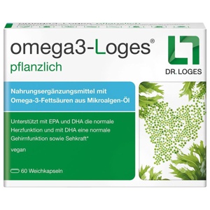 omega3-Loges pflanzlich 60 St Kapseln Produktbild