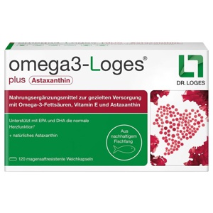 omega3-Loges plus Astaxanthin 120 St Kapseln Produktbild