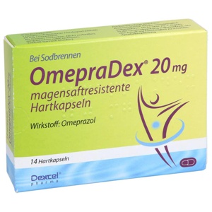 OMEPRADEX 20 mg magensaftresistente Hartkapseln Produktbild