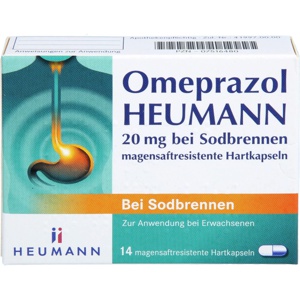 OMEPRAZOL Heumann 20 mg b.Sodbr.magensaftr.Hartk. Produktbild