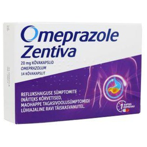 Omeprazole zentiva kõvakaps. 20mg n14 toote pilt
